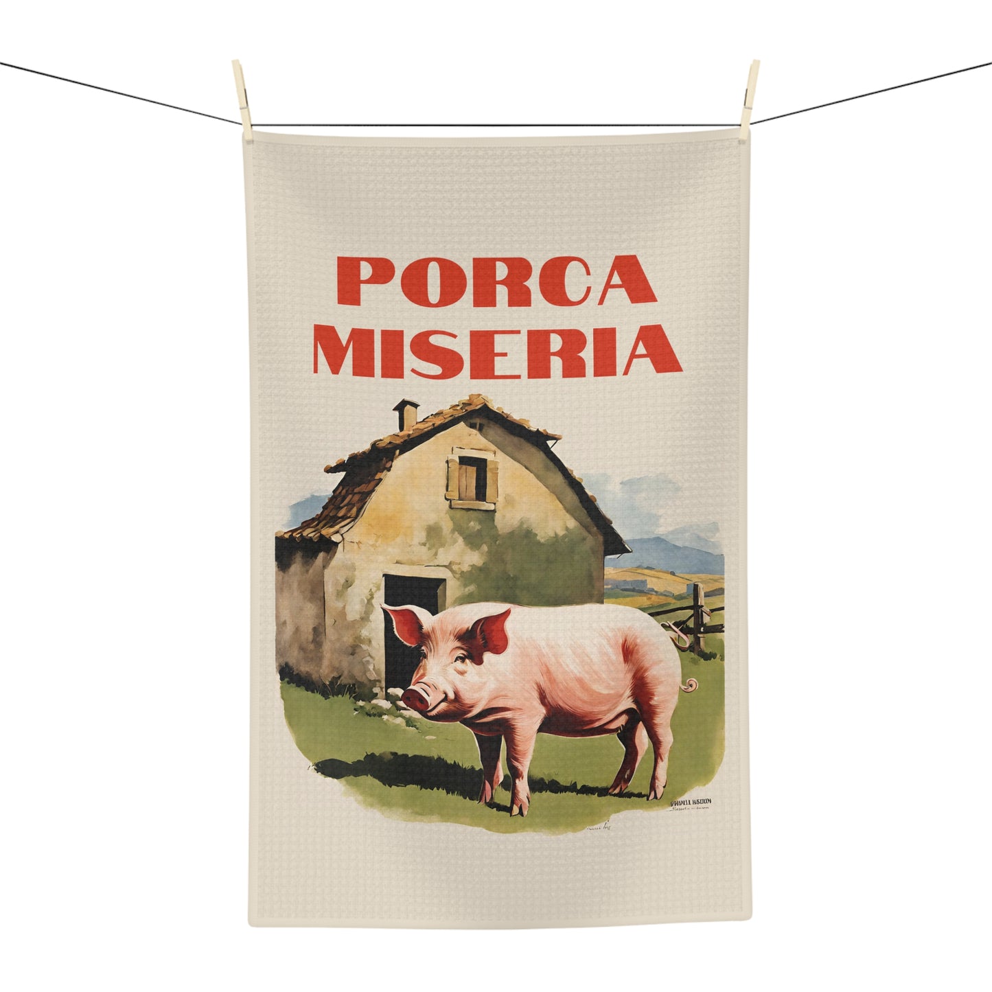 PORCA MISERIA!  - Classic Teatowel