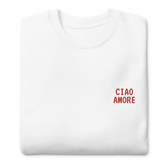 Ciao Amore 32bit - Embroidered Unisex Jumper