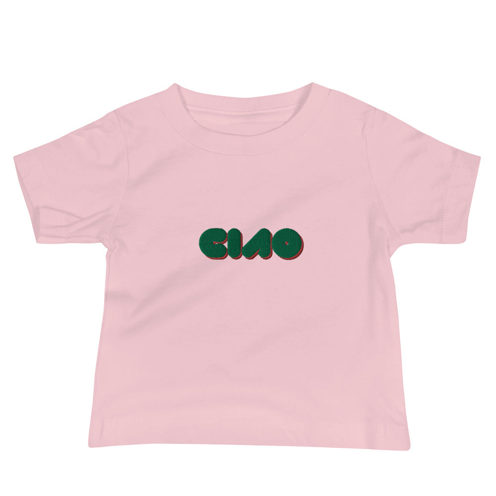 Baby Ciao Bubble - Embroidered Tee - PIZZ