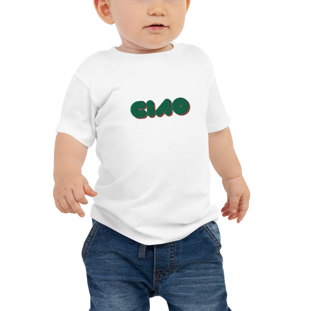 Baby Ciao Bubble - Embroidered Tee - PIZZ