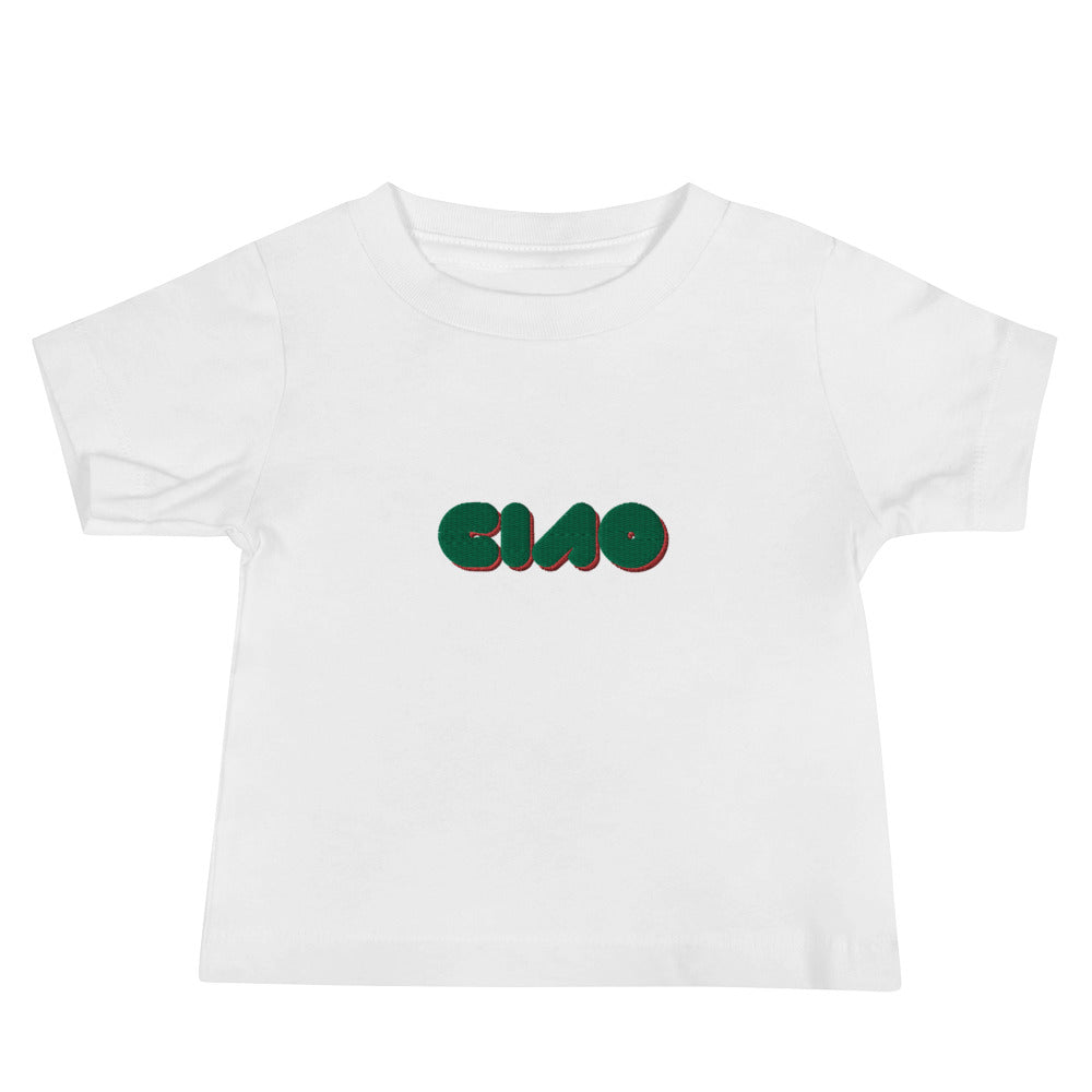 Baby Ciao Bubble - Embroidered Tee - PIZZ