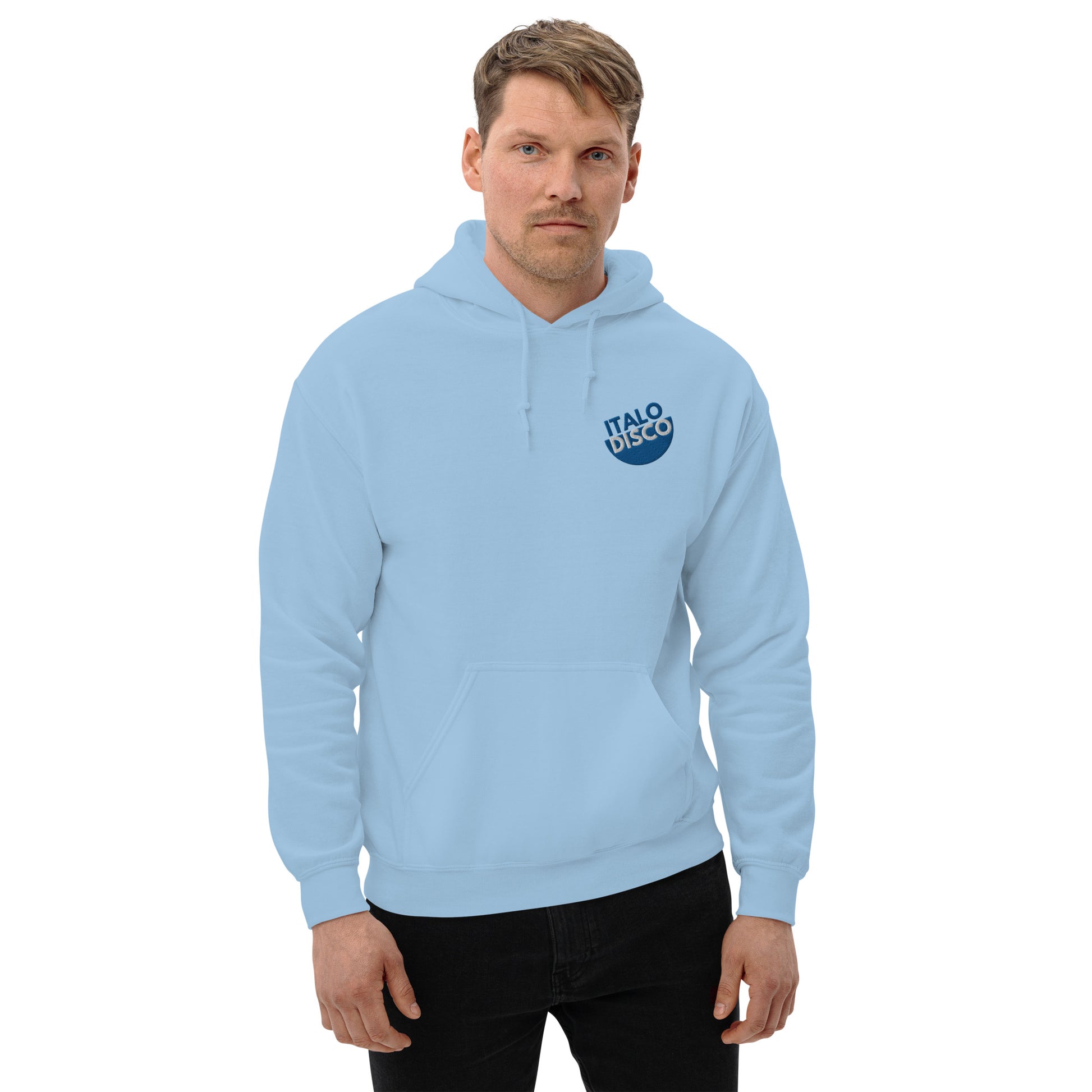 ITALO DISCO Azzurro Circo - Embroidered Hoodie - PIZZ