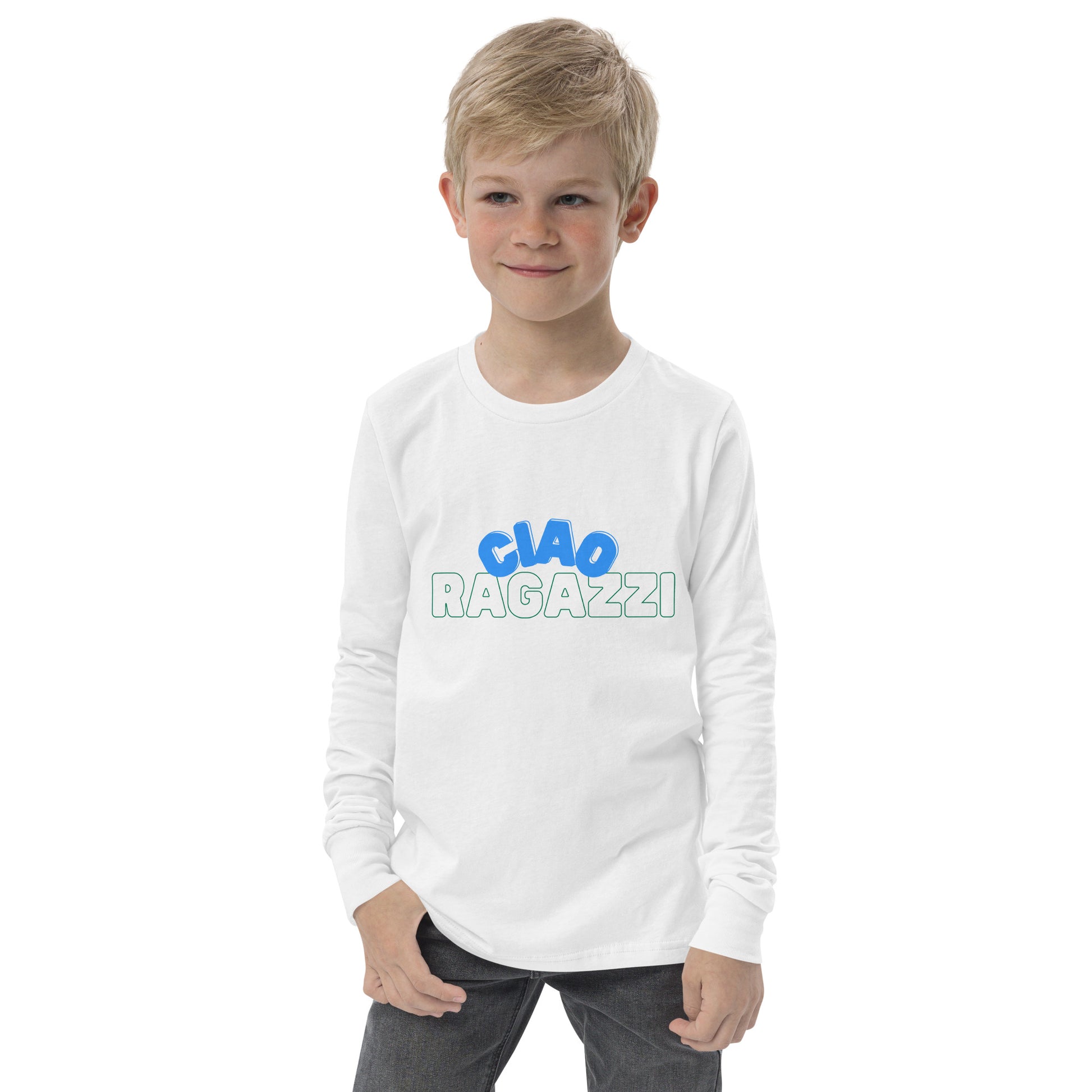 Junior Ciao Ragazzi - Kid's Long Sleeve Tee - PIZZ